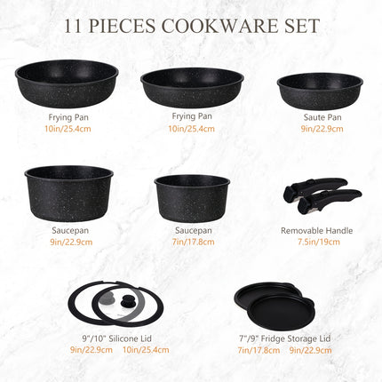 Pots And Pans Set Non Stick, Cookware Sets, 5/11pcs Kitchen