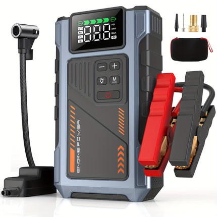 6000A Car Jump Starter Power Bank with 150PSI Air Compressor