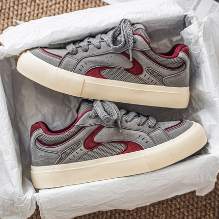 Men'S Low-Top Sneakers - Colorway - Lace-Up Closure, Cushioned PVC Sole - Minimalist Sneakers