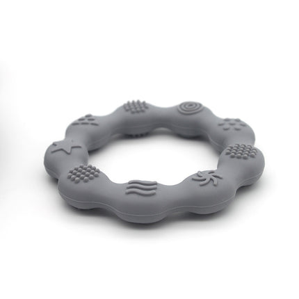 Full Three-dimensional Baby Silicone Teether Baby Molars Holding Round Teether