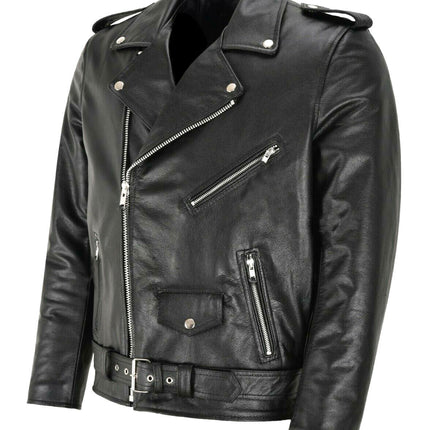 Casual Leather Clothing Motorcycle Men's Leather Coat