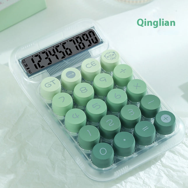Grade Gradient Color Round Mechanical Keyboard Calculator
