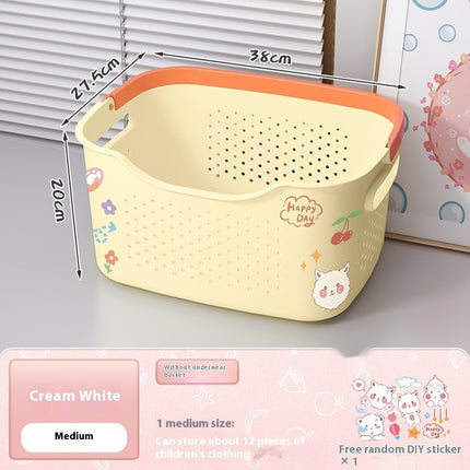 Bathroom Bathroom Laundry Basket Subnet Red Same Style Bath Clothes Basket Storage Bucket