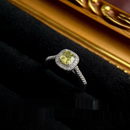French Heavy Industry Colored Gemstone Zircon Ring