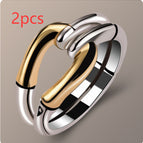 Steel Gold / No 10 / 2PCS