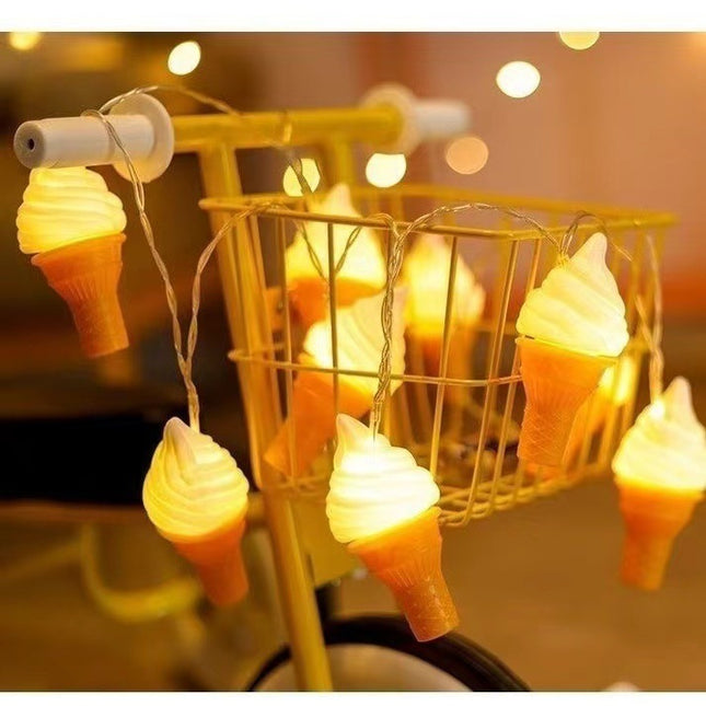 New LED Ice Cream Light Market Restaurant Decoration Colored Lights