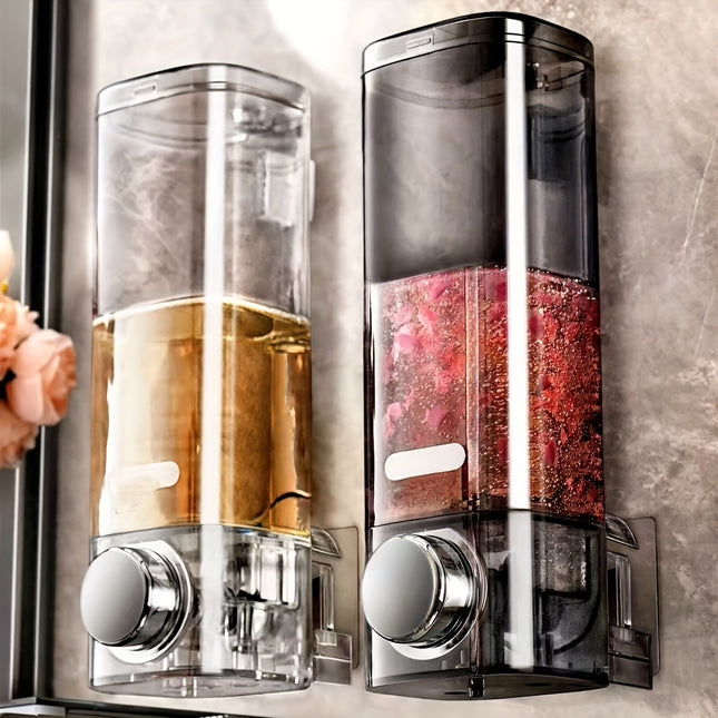 Large-Capacity Wall-Mounted Soap Dispenser No-Drilling Installation, Heavy-Duty Luxury Style