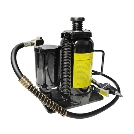 Air Hydraulic Bottle Jack, 20 Ton/40000 LBS Bottle Jack, 10.23-20.07-inch Lifting Range, Manual Handle and Air Pump