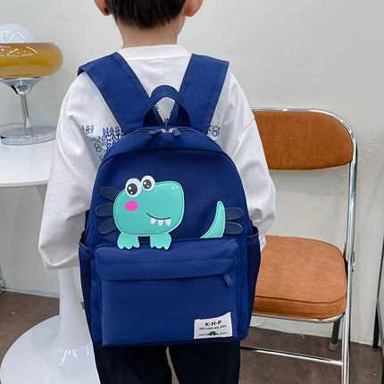 Lightweight Cartoon Dinosaur Backpack for Kids - Adjustable Strap, Polyester Lining, Casual Style