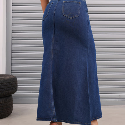 Women'S Denim Fashion Casual Bodycon Long Skirt