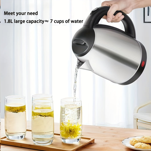 Kettle with LED Indicator,, Auto Shutoff & Boil-Dry Protection, Includes Heating Base – Perfect for Coffee & Tea