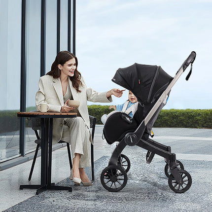 Baby Stroller, Featuring a Sturdy Metal Frame And Soft Fabric, Is Foldable And Can Be Used in Both