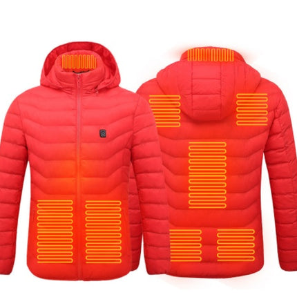 New Heated Jacket Coat USB Electric Jacket Cotton Coat Heater Thermal Clothing Heating Vest Men's Clothes Winter