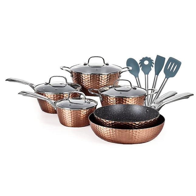 14pcs Pots And Pans Set Nonstick, Aluminum Nonstick Ceramic Cookware Set  Lids,