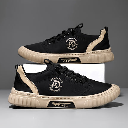Men's Casual Sports Shoes - 1 Pair Breathable Lightweight Low-Top Sneakers with Synthetic