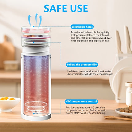 Multi-functional Electric Kettle, 500ml Fast Heating Electric Water Heater, Convenient Travel Camping Coffee Tea