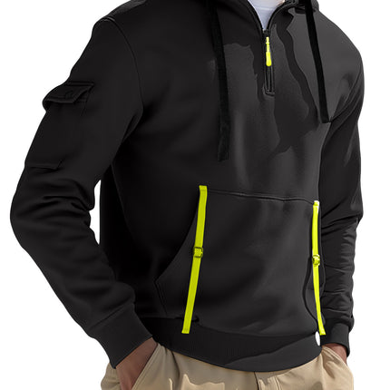 Men's Fleece-lined Casual Sweatshirt Fashion Hoodie