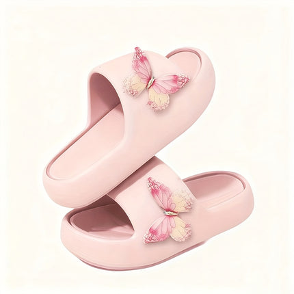 4 pcs set Butterfly Pattern Flip-Flops omfortable EVA Material,