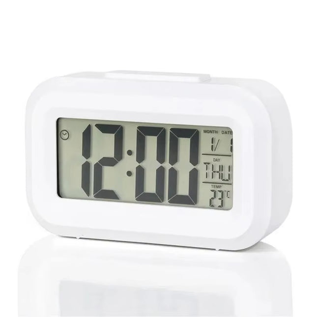 Mini Music Digital Alarm Clock Backlight Snooze Mute Calendar Desktop Alaways On Table Clocks Temperature Electronic LED Clocks