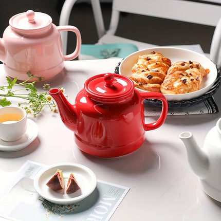 [Porcelain Tea Pot] Sweejar 35oz Porcelain Tea Pot with Removable 18/8 Stainless Steel Infuser