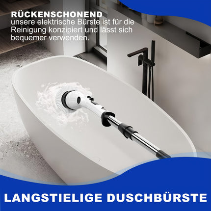 LADAMI Electric Cleaning Brush & Grout Remover with 8 Attachments, 120-Min Runtime