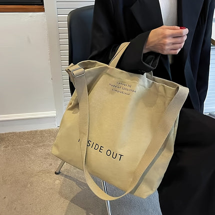 Women's Tote Bag Commuter Bag Student Shoulder Bag, Work Bag, Large Capacity Tote Bag Zipper
