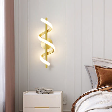 Bedroom Bedside Wall Lamp Creative Minimalist Spiral Corridor Aisle Hallway Lamp