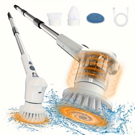 Electric Rotating Cleaning Brush, Cordless Cleaning Brush with Adjustable Extension Arm, 3, 6, 9