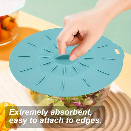 5-Piece Set of Reusable Silicone Microwave Lid Covers
