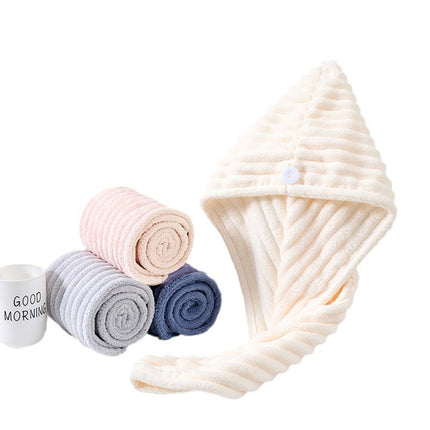 Candy Velvet Hair-drying Cap Thick Absorbent Headscarf