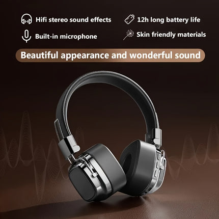 Wireless Headphones - High-Fidelity Sound, ENC Noise-Cancelling Mic, Multi-Device Connection