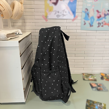 Girls' School Backpack with Capybara Design - Large Capacity Travel Bookbag, Adjustable Straps & Zipper