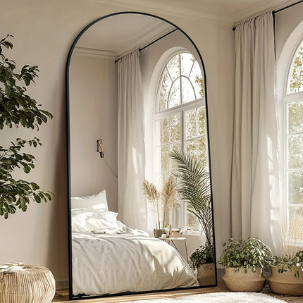 Full Length Mirror, Floor Mirror, Floor Standing Mirror Freestanding Arch Full Body