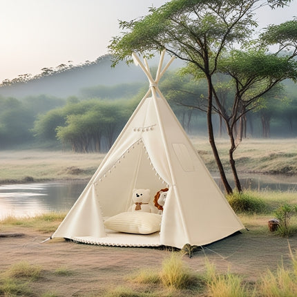 Old model Tent Upgrade with Pompoms New model Tent, Easy to Install Folding Indoor and Outdoor Game House Small Tent Halloween Thanksgiving Easter Christmas Valentine'S Day Holiday Gift Birthday Gift