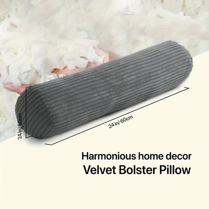 One Piece of Body Pillow with a Coral Fleece Cover, Designed As a Long Round Cervical Roll Pillow.