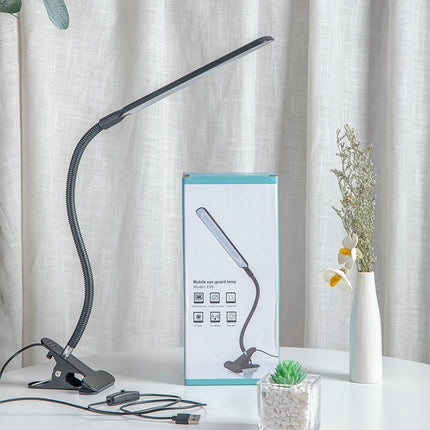 Clip-on LED Plug-in Desk Reading Bedroom Bedside Lamp