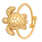 Real Gold Sea Turtle