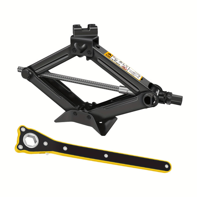 Scissor Jack for Car, 2Ton Car Lifting Scissor Jack with Ratchet, Heavy Duty Steel Scissor Jack