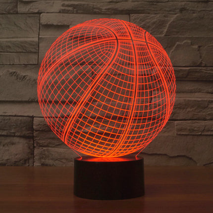 Basketball Creative Illusion Colorful 3D Lights