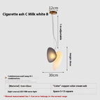 Warm Light / Smoky Gray B Milk White C