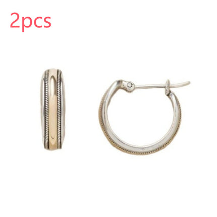 Retro Style Big Circle Earrings Fashion Commuter Simple Ladies Exaggerated