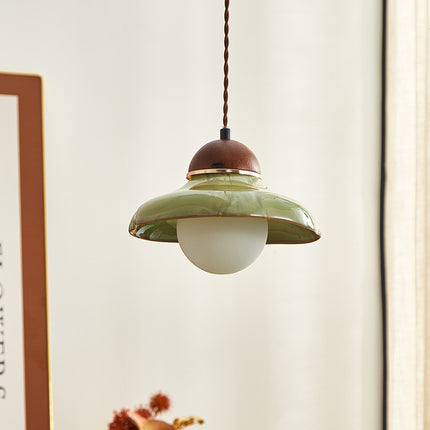 Ceramic Lamp Retro Dining Room Bedroom Bedside Small Droplight