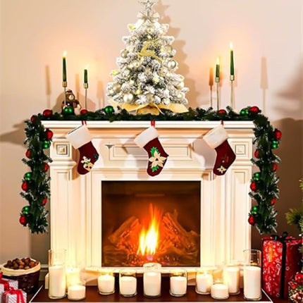 Christmas Tree With Lights Decoration Desktop Small Ornaments