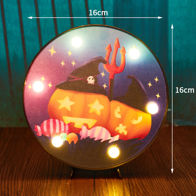 Halloween Decoration LED Light Pumpkin Ladybug Bat Head Outdoor Decorative Modeling Lights