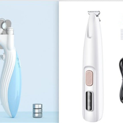 Pets Dog Paw Trimmer With LED Light Fully Waterproof Pet Hair Trimmer