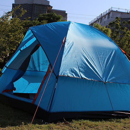 Tent 4 People To Build A Double Deck Family Outdoor Camping Travel Tent