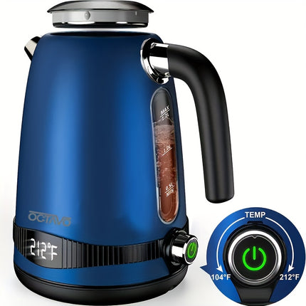 Kettle Temperature Control with 7 Heat Settings & LED Display, 304 Stainless Steel Kettle