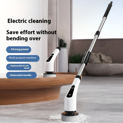 Essential for the Lazy: Multi-Functional 9-in-1 Electric Rotating Cleaning Brush with Wireless Heads