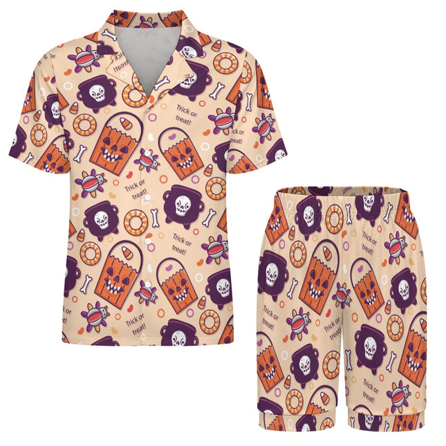 Ice silk  Short sleeved pajama set