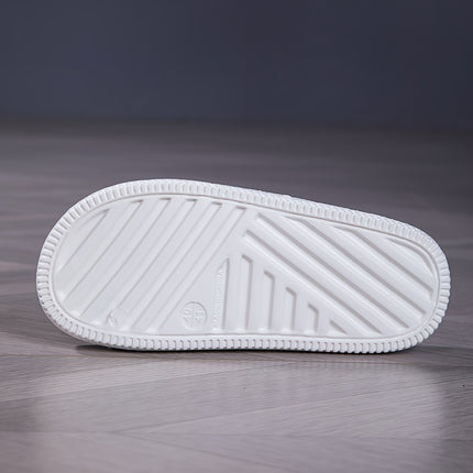 2 pcs Unisex Solid Color Open Toe Breathable Slippers, Comfortable Casual Durable Slippers